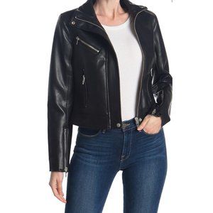 BLANKNYC  Faux Leather Full Zip Moto Jacket S